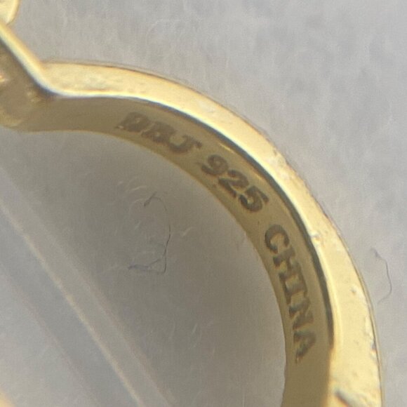 Gold Vermeil Sterling Silver 925 Round Peridot Small Huggie Hoop Earrings - Picture 9 of 16